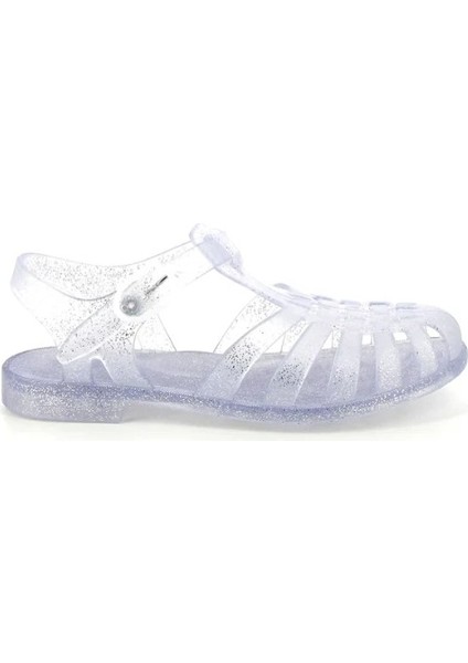 Sunmif Mat Argent Paillete - Mat Şeffaf Kadın Sandalet modelleri