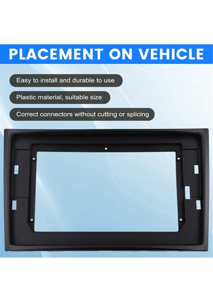 2din 10.1 Inç Araba Çerçeve Fasya Adaptörü Canbus Kutusu Kod Çözücü Android Radyo Gösterge Paneli Montaj Kiti Volvo XC90 2003-2014 (Yurt Dışından)
