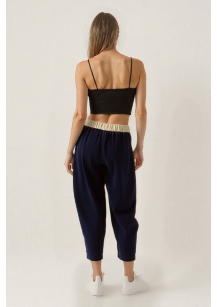 Bel Kısmı Çift Renkli Pantolon indirimleri