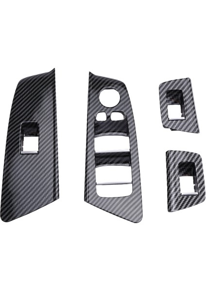 Bmw 5 Serisi M5 G30 G31 G38 F90 2017-2020 525 528 530 540 Lhd Karbon Fiber Için Araba Iç Kapı Cam Anahtarı Kapağı (Yurt Dışından)