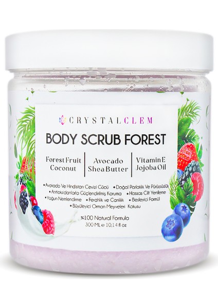 Vücut Peelingi Body Scrup Forest Batıkları Önler Arındırır