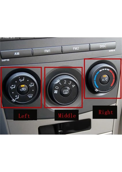 55901-75D357 Toyota Corolla Rav4 2006-2013 Sol Için Araç Klima Paneli Anahtarı Ac Kontrol Anahtarı Düğmesi (Yurt Dışından)