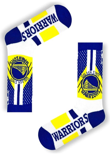 Unisex Beyaz Golden Basketbol Spor Çorap