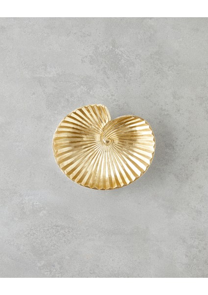 Sea Shells Dekoratif Tabak 19X15,7X4,8 cm Gold