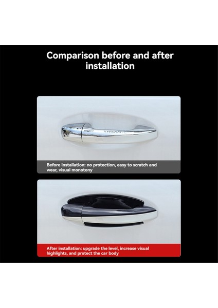 Mercedes-Benz A/b/c/e/glc/glb/gle/gls/cla/gla-Class Kapı Kolu Çekme Çıkartmaları Için Rhd Dış Kapı Kolu Döşeme Kapağı (Yurt Dışından)