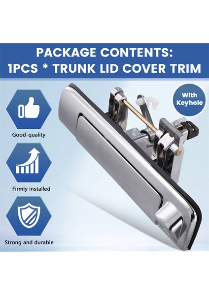 Krom Bagaj Kapağı Trim Kapağı WC8982026180 8-98079232-0 Isuzu D-Max Colorado 12-16 Bagaj Kapağı Kolu Trim Plakası B (Yurt Dışından)