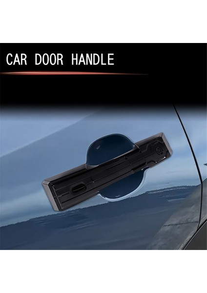 Araba Dış Kapı Kolu Döşeme Araba Dış Kolu Kapağı Sticker Toyota Grand Highlander 2024 Parlak Siyah (Yurt Dışından)