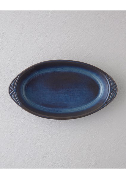 Lia Seramik Fırın Kabı 31,5X17,5X4,5 cm Mavi