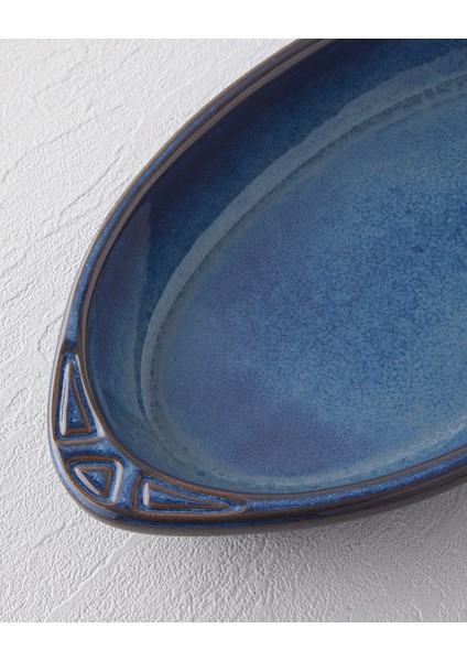 Lia Seramik Fırın Kabı 31,5X17,5X4,5 cm Mavi