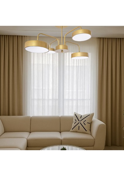 Luna Modern Tasarım Enerji Tasarruflu 4lü LED Avize (3 Renk Işık) Oturma Odası Mutfak Giyinme Odası fiyatları