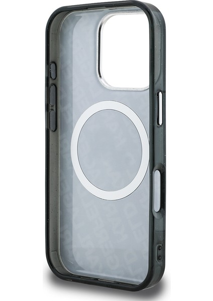 iPhone 16 Pro Kılıf Karl Lagerfeld Lisanslı Parlayan Simli Karl & Choupette Heads Kapak Siyah fırsatları