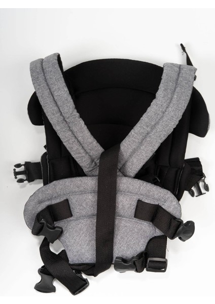 Ortopedik Bebek Kangurusu 3.5-15 kg Taşıma Kapasiteli Gri