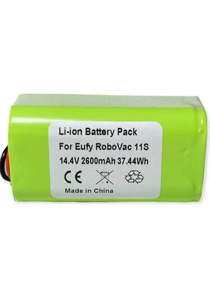 Anker Eufy Robovac 11s Uyumlu 14.4v 2600mah Li-Ion Pil 37.44wh Yüksek Performanslı Batarya modelleri