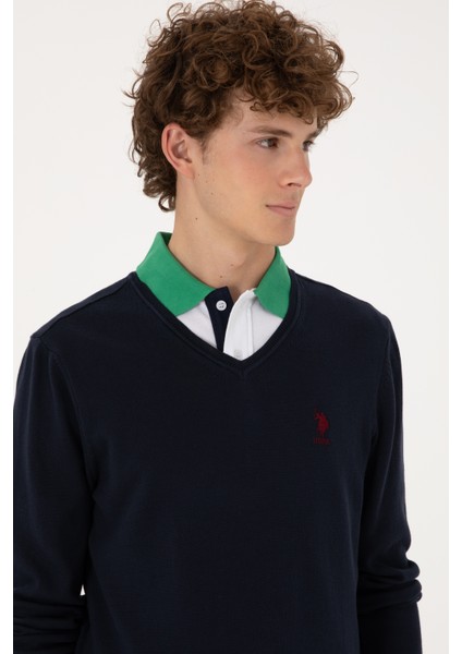 Erkek Lacivert Kazak /triko 50288881-VR033 fiyatları