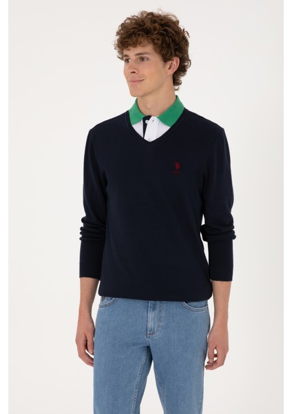 Erkek Lacivert Kazak /triko 50288881-VR033 modelleri