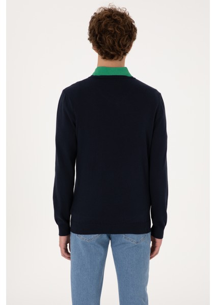 Erkek Lacivert Kazak /triko 50288881-VR033 indirimleri