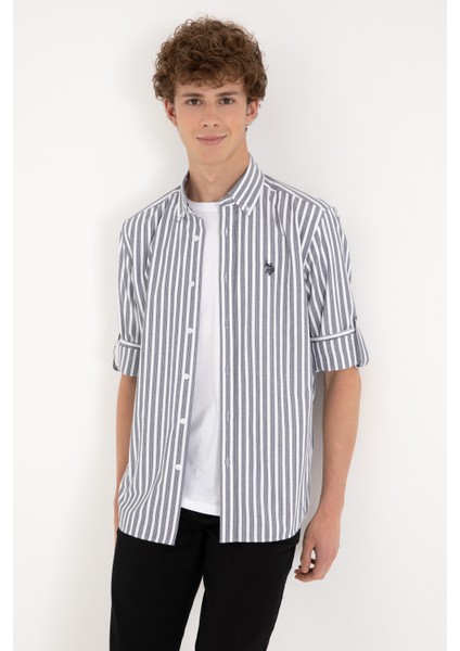 Erkek Lacivert Gömlek Desenli 50306327-VR033 modelleri