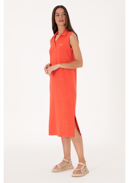 Kadın Kırmızı Elbise (Örme) 50300674-VR213