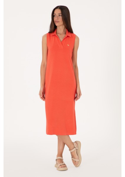 Kadın Kırmızı Elbise (Örme) 50300674-VR213 modelleri