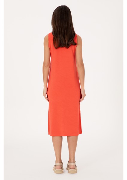 Kadın Kırmızı Elbise (Örme) 50300674-VR213 fırsatları