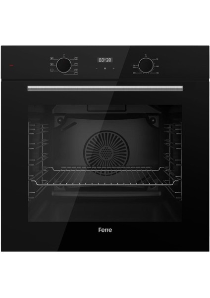 Flowart Serisi Siyah Set (SC405-WFA + QBL63CS +D080 ) - Döküm Izgara / 65 cm Ocak