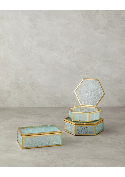 Glossy Cam Dekoratif Kutu Gold fırsatları