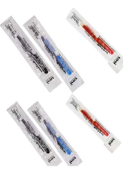 Uniball Signo 207 Micro 0.5 Jel Kalem Yedeği Mavi-Kırmızı-Siyah ( 2'şer Adet) modelleri