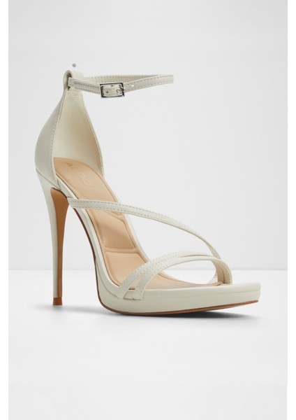 Odella Sandalet Yüksek Topuklu Sandalet - Naturel fırsatları
