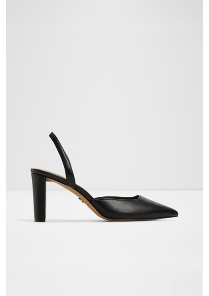 Olaeldan Ayakkabı Orta Boy Topuklu - Siyah