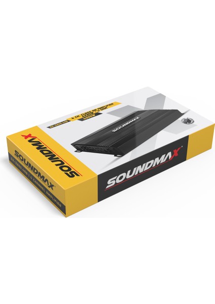 SX-3200.4AB-4000W MAX-4X80W Rms-Kaliteli Köprülenebilir Oto Anfi