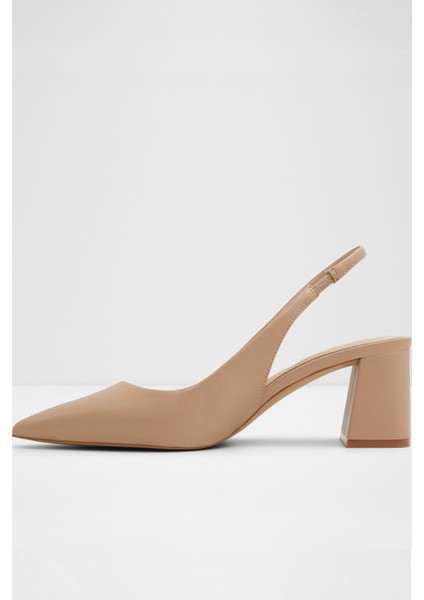 Uliana Ayakkabı Orta Boy Topuklu - Naturel modelleri