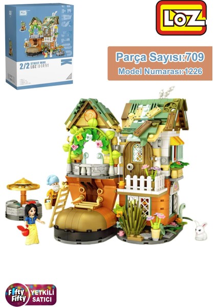 Loz Street Mini Serisi Masal Evi Modeli Prenses Figürü 709 Parça Oyuncak Yapım Seti FFLZ-1226
