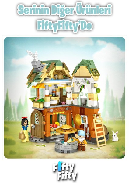Loz Street Mini Serisi Masal Evi Modeli Prenses Figürü 709 Parça Oyuncak Yapım Seti FFLZ-1226