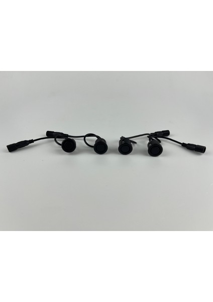 Unıque ® Lcd Ekranlı Park Sensör 19Mm Mat Siyah Sensör