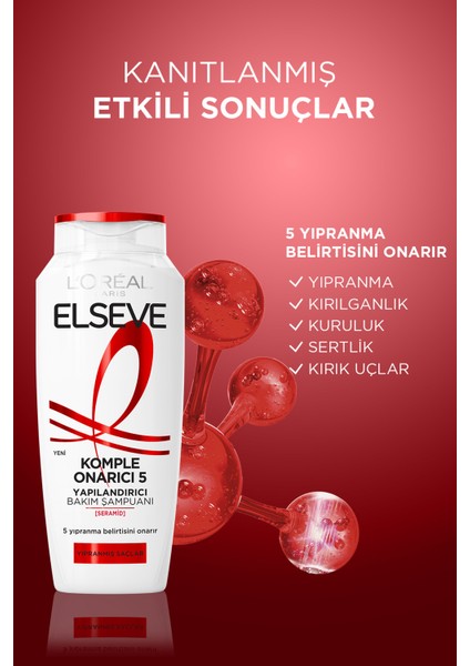 L'Oréal Paris Elseve Komple Onarıcı 5 Yapılandırıcı Bakım Şampuanı 300 ml