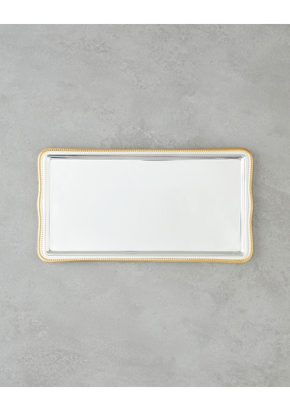 Reflection Metal Tepsi 32X17 cm Gold-Silver