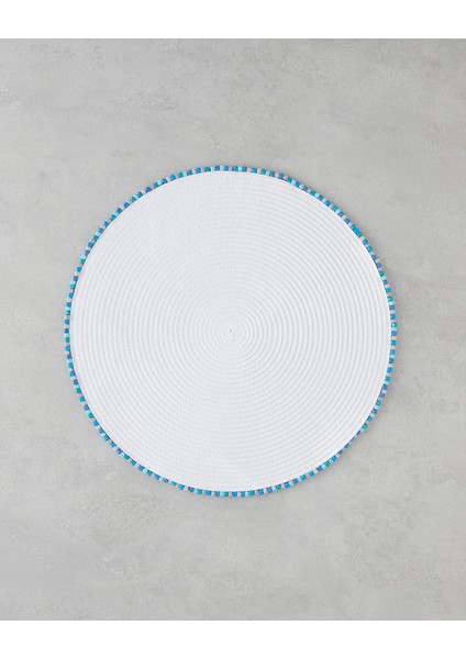 Fern Pp 2'li Amerikan Servis 38 cm Beyaz - Mavi