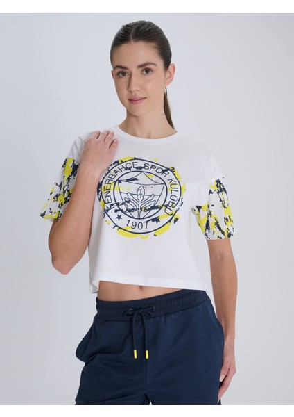 Kadın Trıbun Kamuflaj Detaylı Tshırt