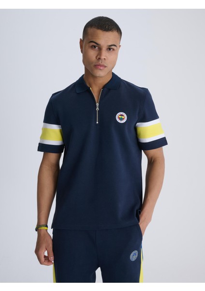 Erkek Trıbun Kol Detaylı Polo