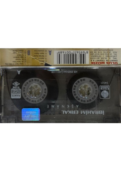 Kaset - Ibrahim Erkal - Aşkname Kaset