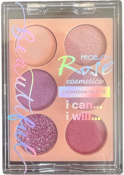 Rose 6'lı Far Mat ve Işıltı