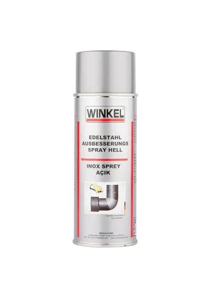 Paslanmaz Çelik (Inox) Sprey Açık Renk 400ML Premium