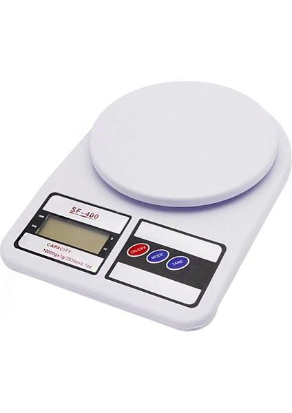 Hassas Dijital LCD Ekranlı Mutfak Terazisi Tartısı - 10 Kg. Kapasiteli - 1 Adet