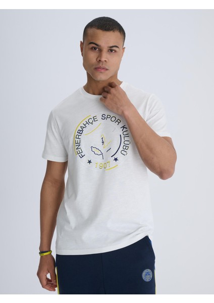 Erkek Trıbun Nakış Detaylı Tshırt