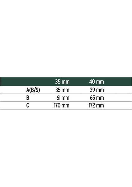 Ito 760/RK40 Çelik Banyo-Wc Kapı Kilitleri Rulmanlı 40 mm