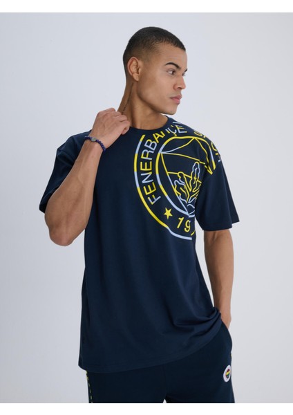 Erkek Trıbun Sarı Lacivert Logolu Tsh modelleri