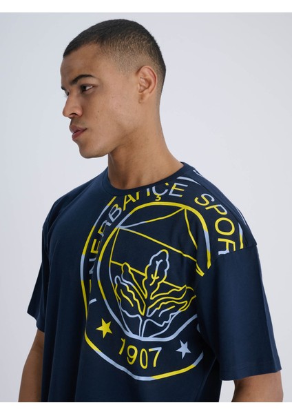 Erkek Trıbun Sarı Lacivert Logolu Tsh fırsatları