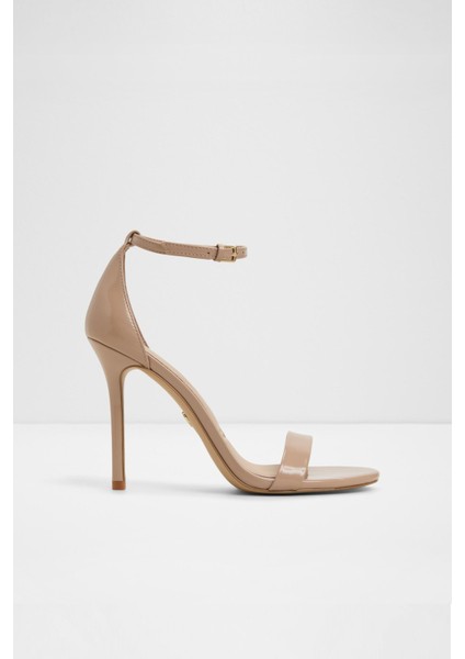 Jacynthe Sandalet Yüksek Topuklu Sandalet Abiye Sandalet - Naturel
