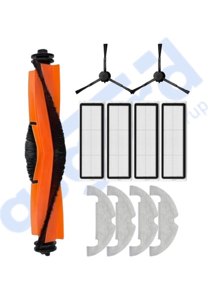 Xiaomi Mop 2 Ultra – X10 Uyumlu 1 Ana Fırça 2 Yan Fırça 4 Filtre 4 Mop