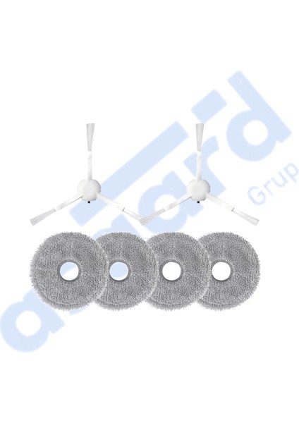 Dreame L10 S Pro, L10S Pro Gen 2, L10S Plus Uyumlu 2 Yan Fırça 4 Mop